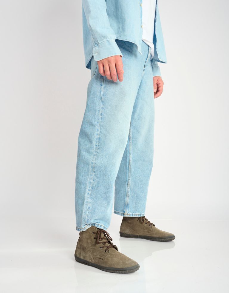 נעלי גברים - Aro - נעליים גבוהות מזמש WILLY - חום כהה1