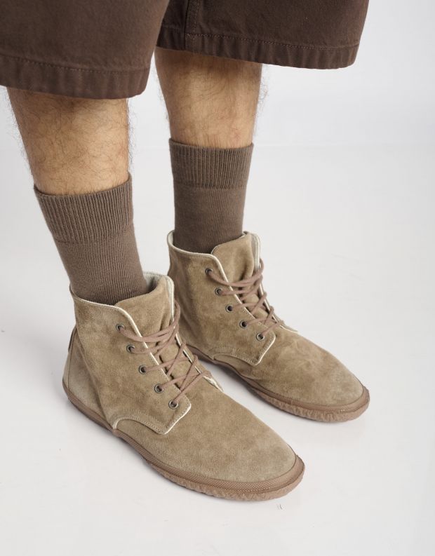 נעלי גברים - Aro - נעליים גבוהות מזמש WILLY - חום בהיר