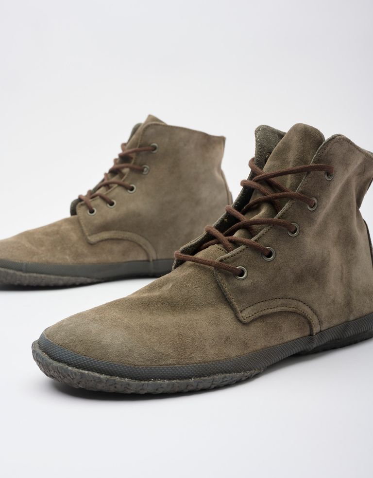 נעלי גברים - Aro - נעליים גבוהות מזמש WILLY - חום כהה2