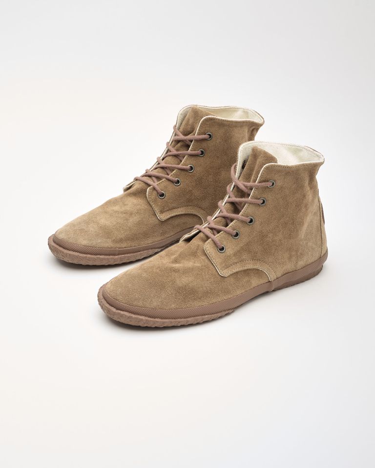 נעלי גברים - Aro - נעליים גבוהות מזמש WILLY - חום בהיר3