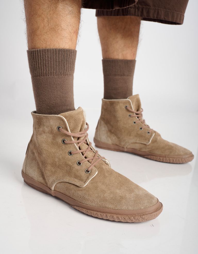 נעלי גברים - Aro - נעליים גבוהות מזמש WILLY - חום בהיר4