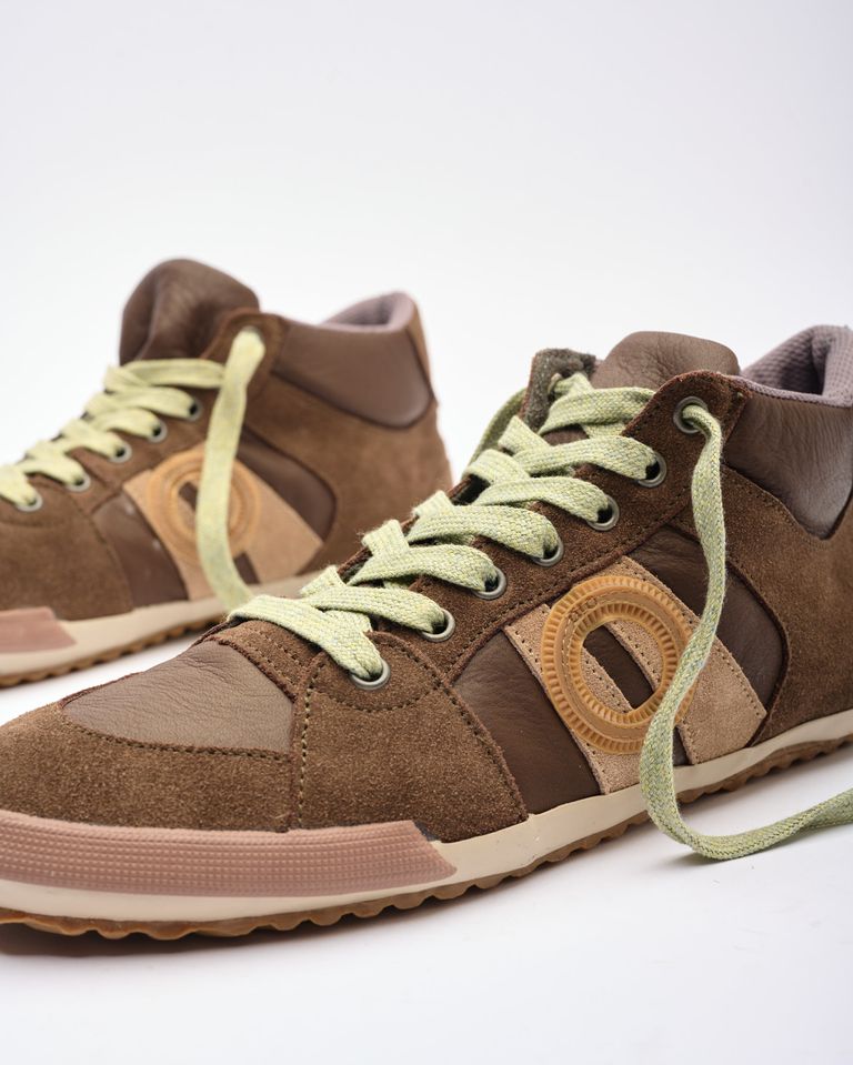 נעלי גברים - Aro - סניקרס גבוהות מעור IDO - חום2