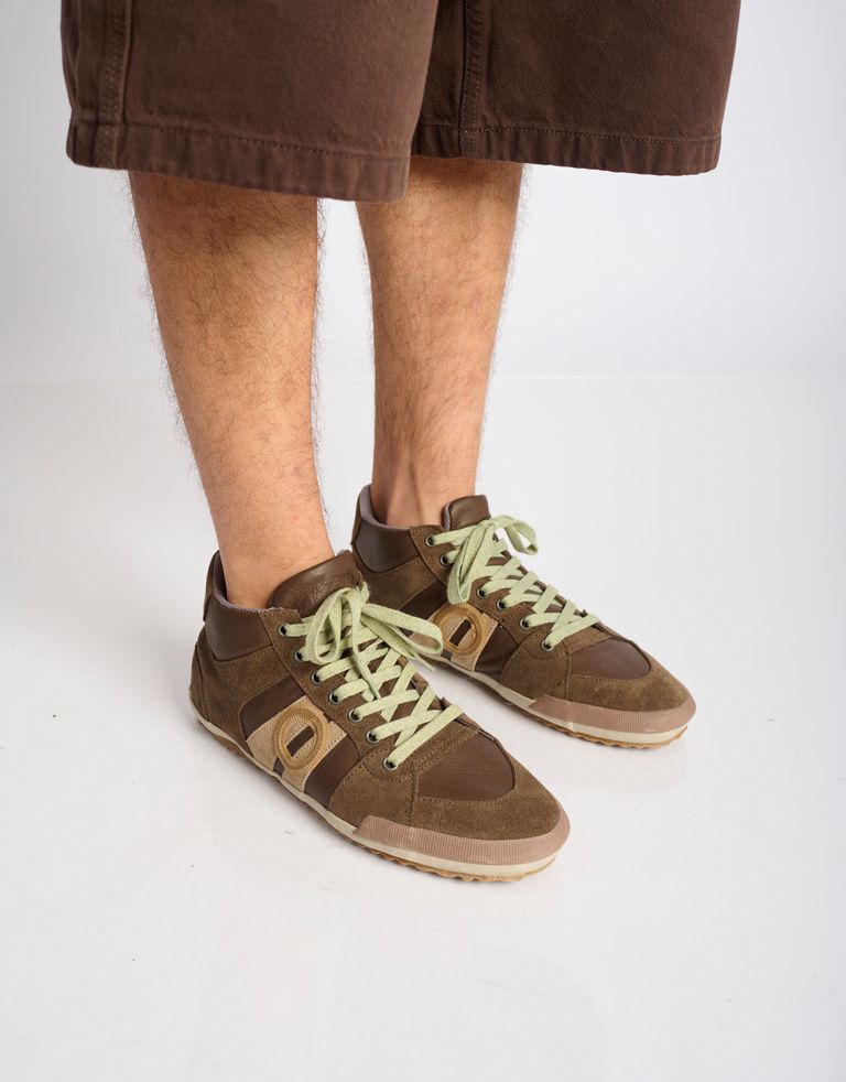 נעלי גברים - Aro - סניקרס גבוהות מעור IDO - חום3