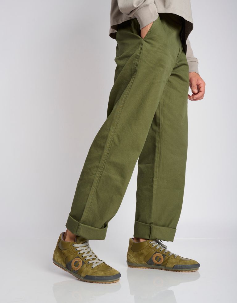 נעלי גברים - Aro - סניקרס גבוהות מעור IDO - ירוק3