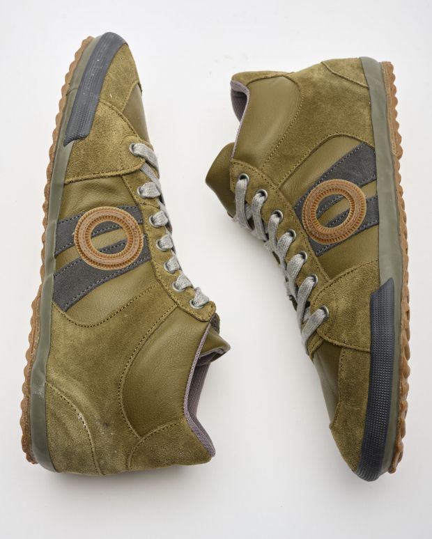 נעלי גברים - Aro - סניקרס גבוהות מעור IDO - ירוק