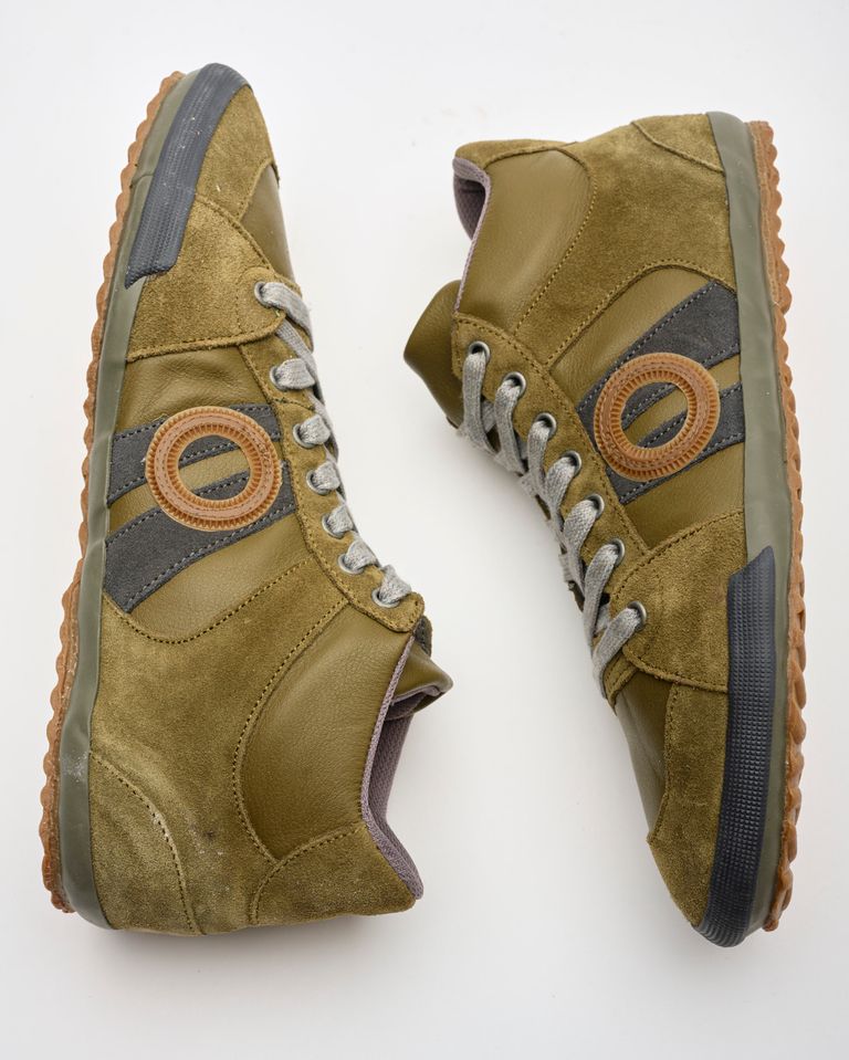 נעלי גברים - Aro - סניקרס גבוהות מעור IDO - ירוק4