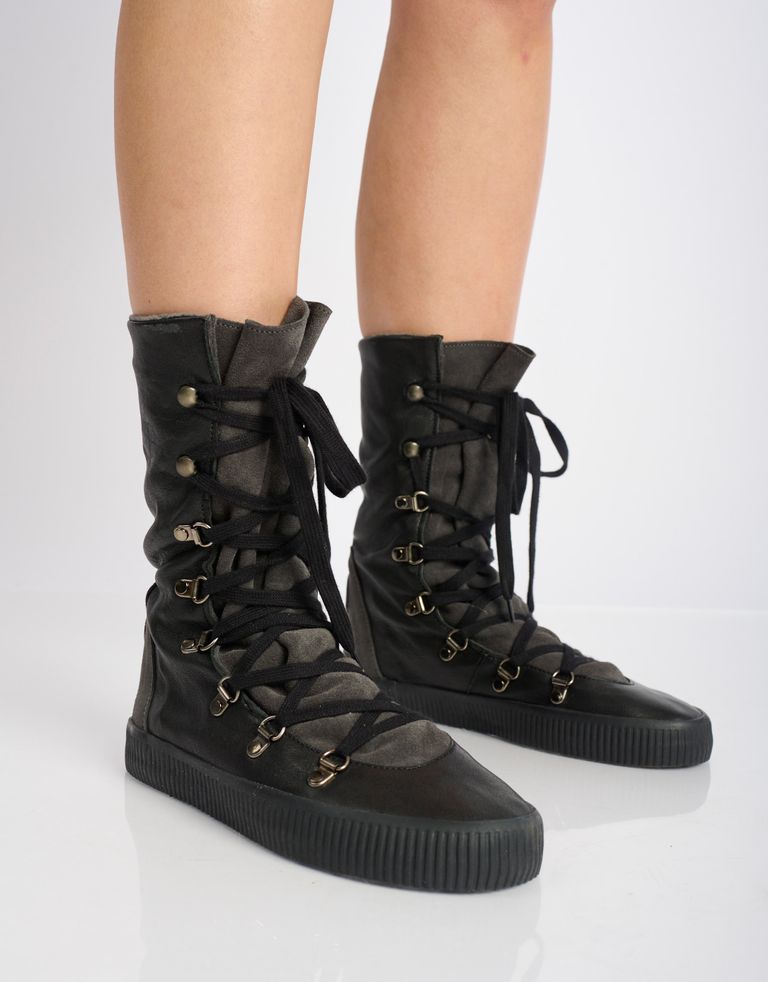 נעלי נשים - Aro - מגפיים עם שרוכים NOELLE - שחור2