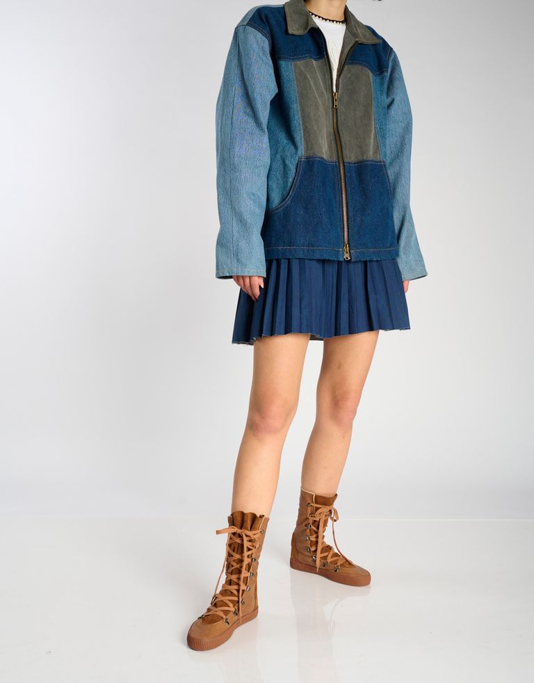 נעלי נשים - Aro - מגפיים עם שרוכים NOELLE - קוניאק4