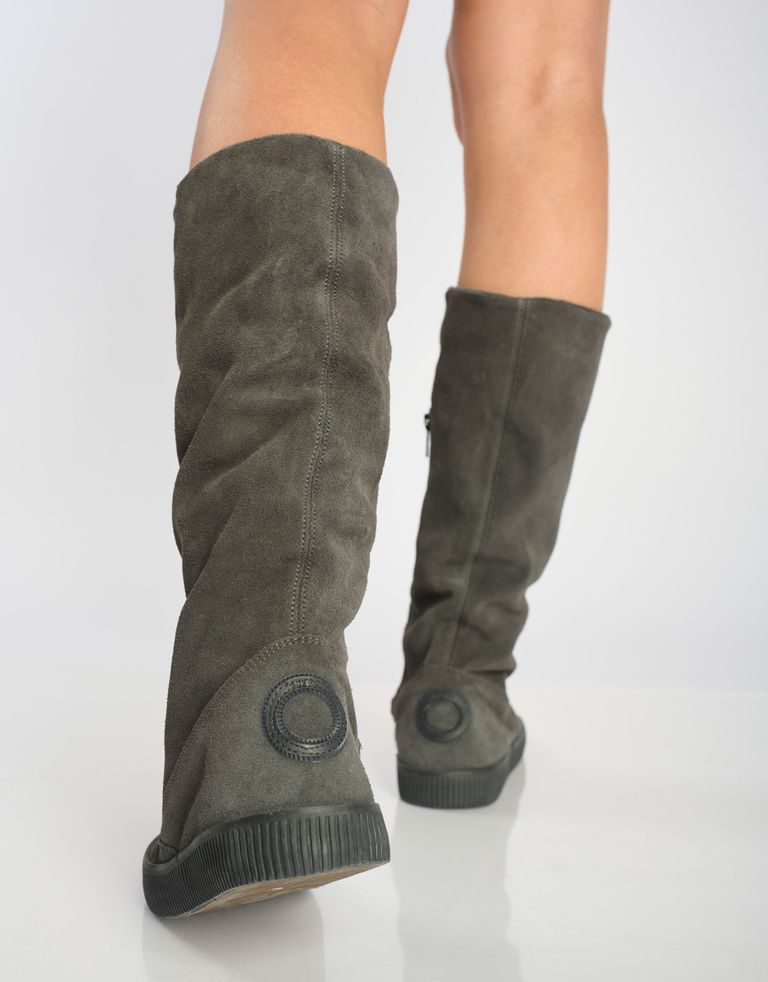 נעלי נשים - Aro - מגפי זמש גבוהות NOELLE - אפור2