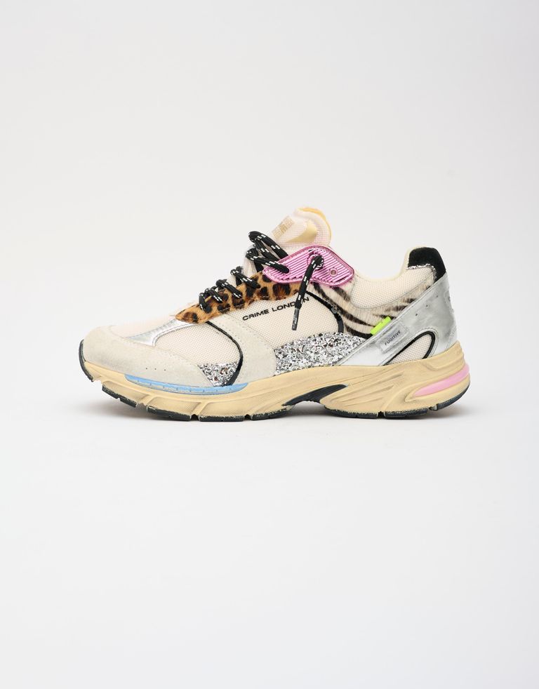 נעלי נשים - Crime London - סניקרס MIA - לבן3