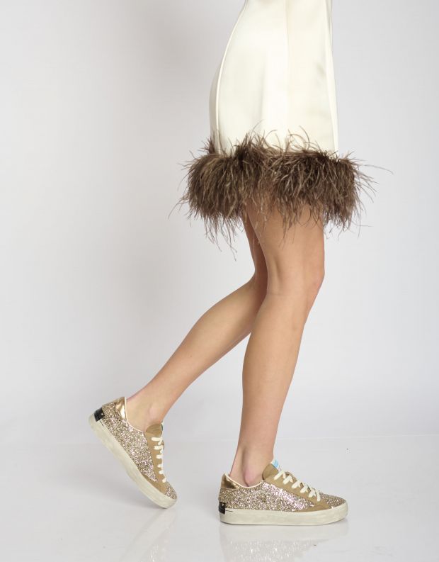 נעלי נשים - Crime London - סניקרס AGNES - בז   זהב