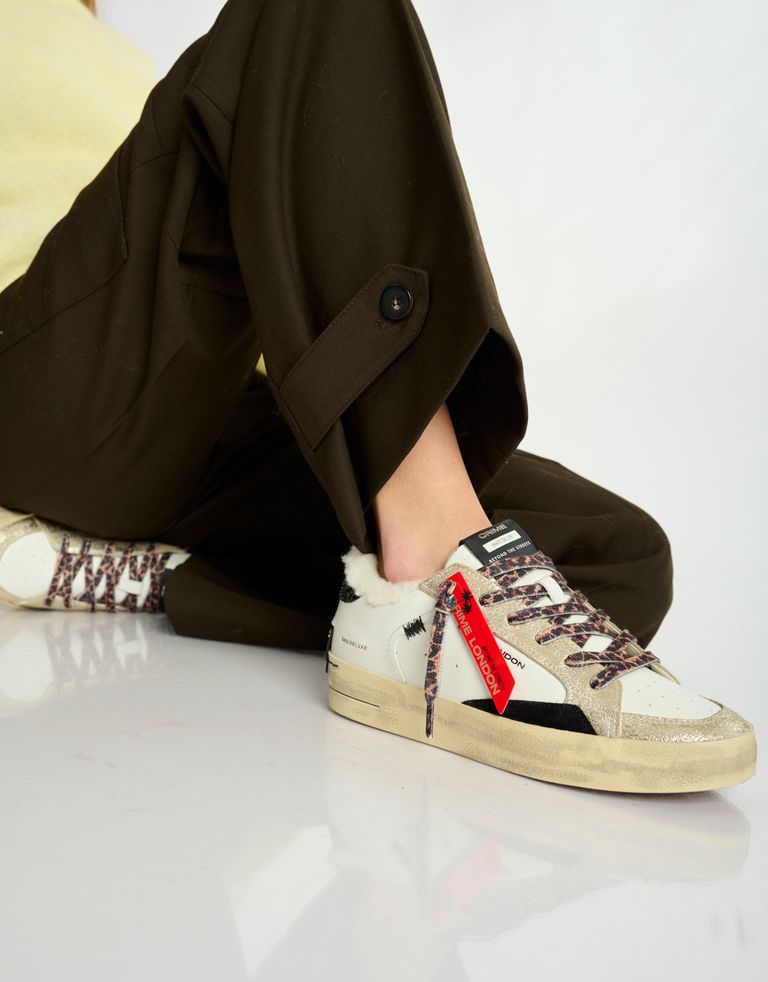 נעלי נשים - Crime London - סניקרס FREYA - לבן1