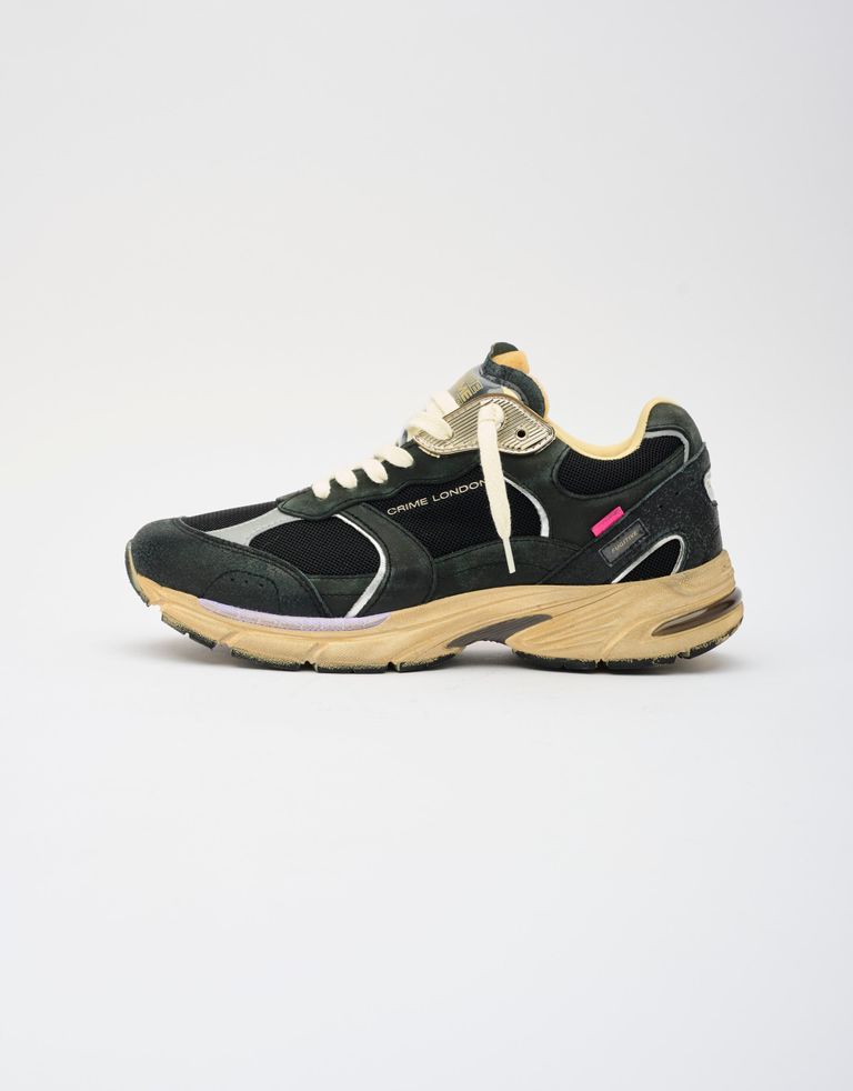 נעלי נשים - Crime London - סניקרס MIA - שחור4