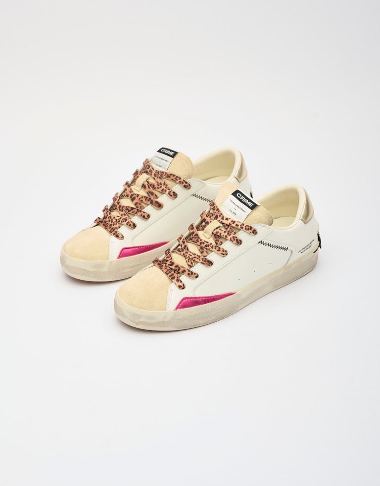 נעלי נשים - Crime London - סניקרס AGNES - לבן2