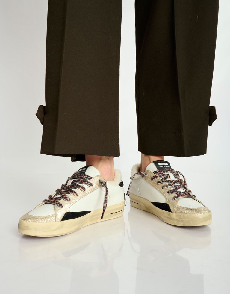 נעלי נשים - Crime London - סניקרס FREYA - לבן2