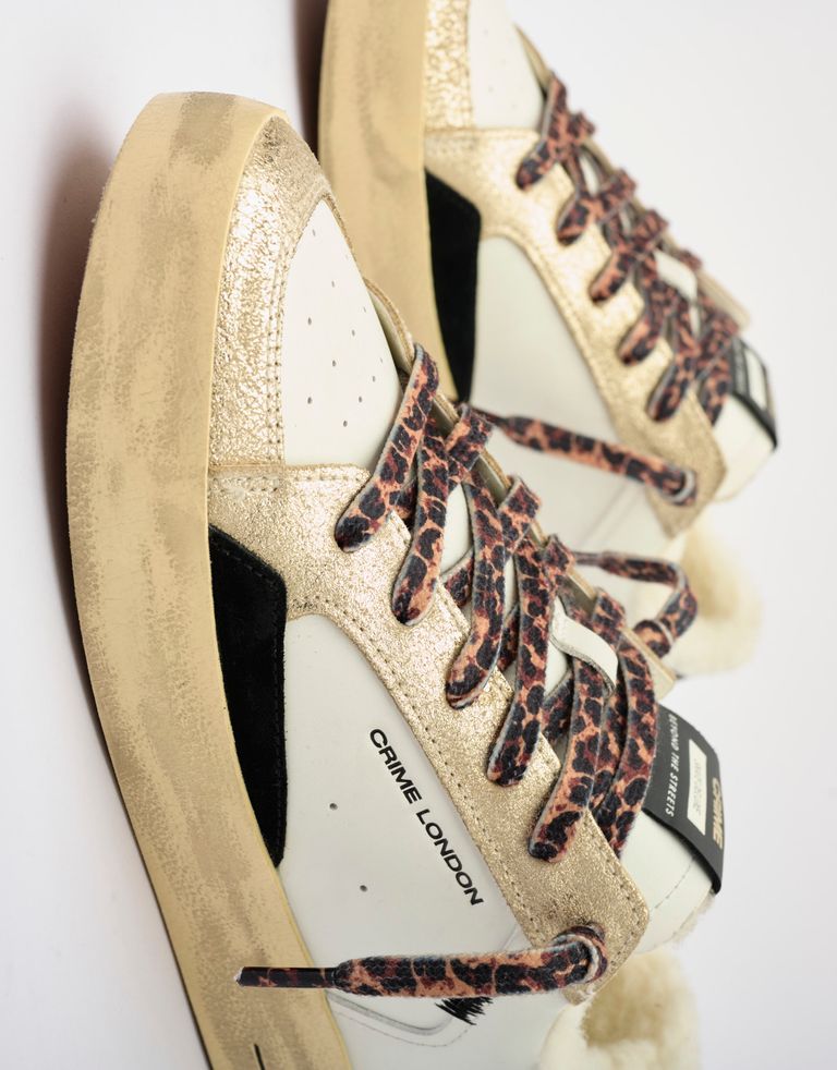 נעלי נשים - Crime London - סניקרס FREYA - לבן3