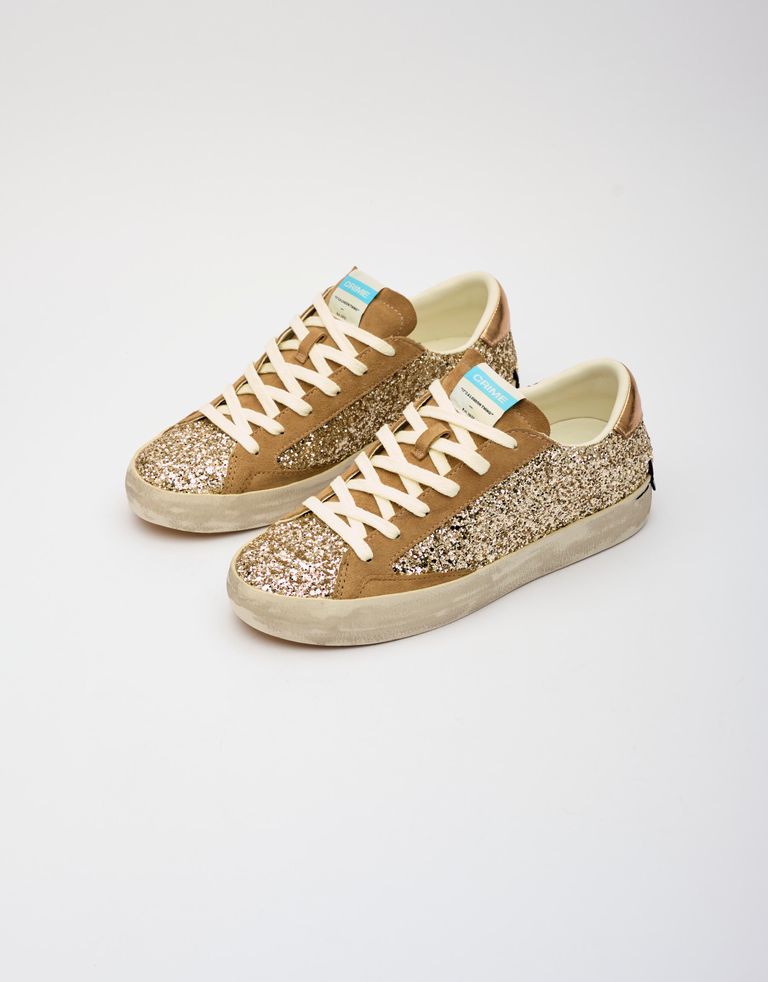 נעלי נשים - Crime London - סניקרס AGNES - בז   זהב3