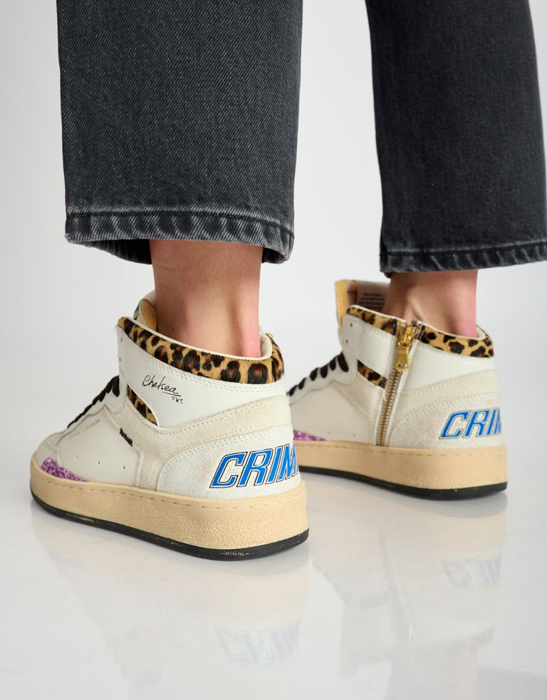 נעלי נשים - Crime London - סניקרס IGGY  גבוהות - לבן3
