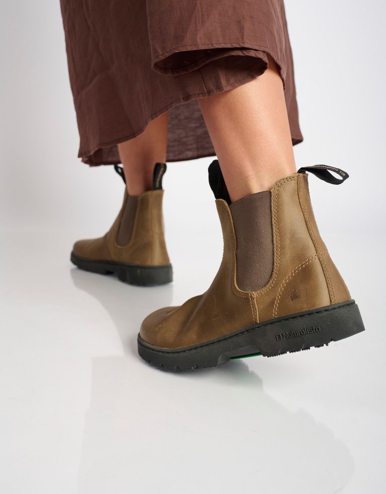 נעלי נשים - El Naturalista - מגפוני צ'לסי NOMADA - חום בהיר4