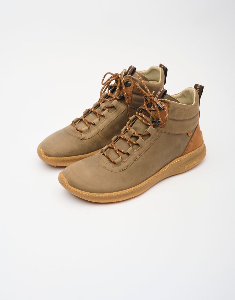 נעלי גברים - El Naturalista - נעלי עור גבוהות OROEL - אפור חום2