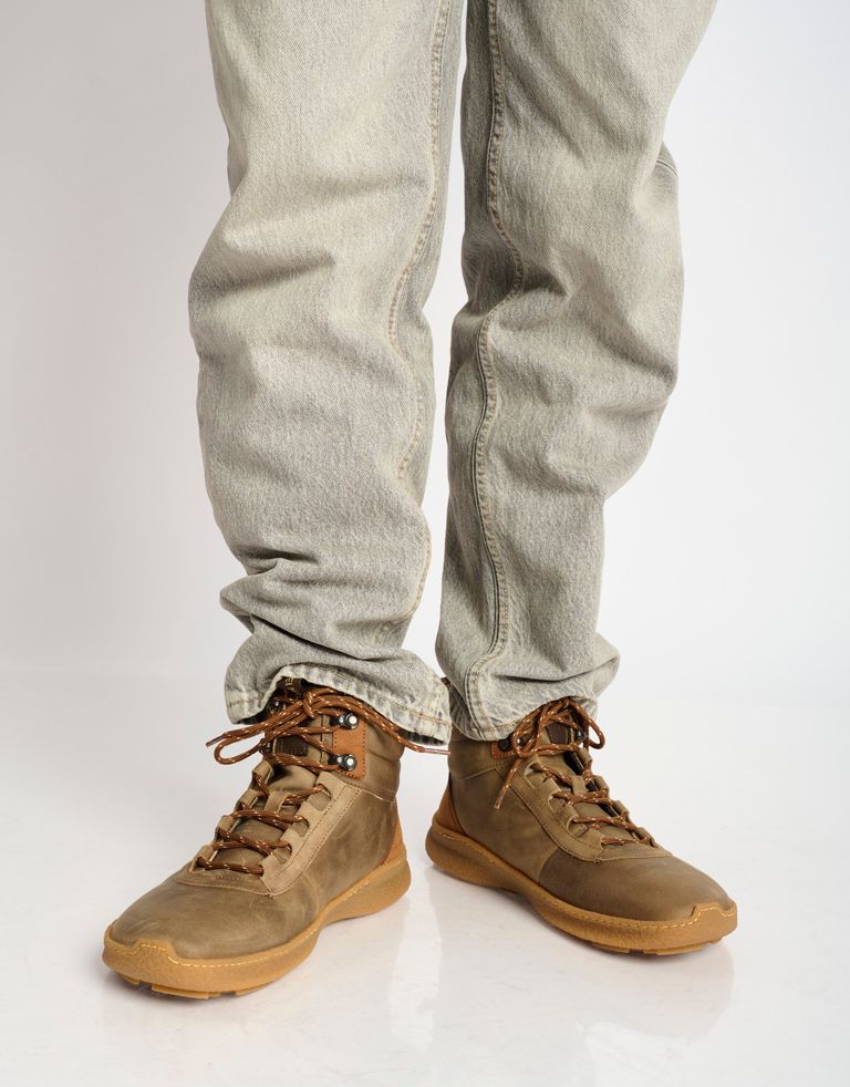 נעלי גברים - El Naturalista - נעלי עור גבוהות OROEL - אפור חום3