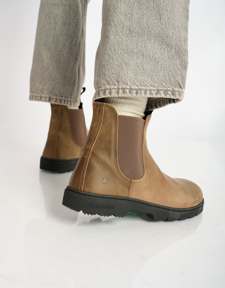 נעלי גברים - El Naturalista - מגפוני צ'לסי NOMADA - אפור חום3