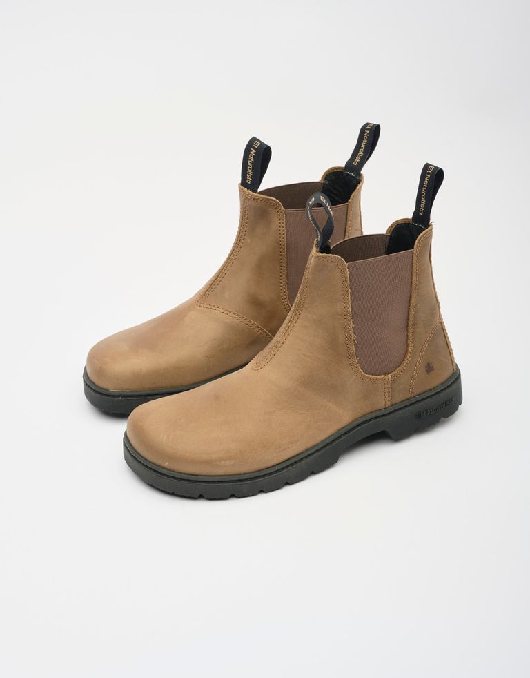 נעלי גברים - El Naturalista - מגפוני צ'לסי NOMADA - אפור חום4