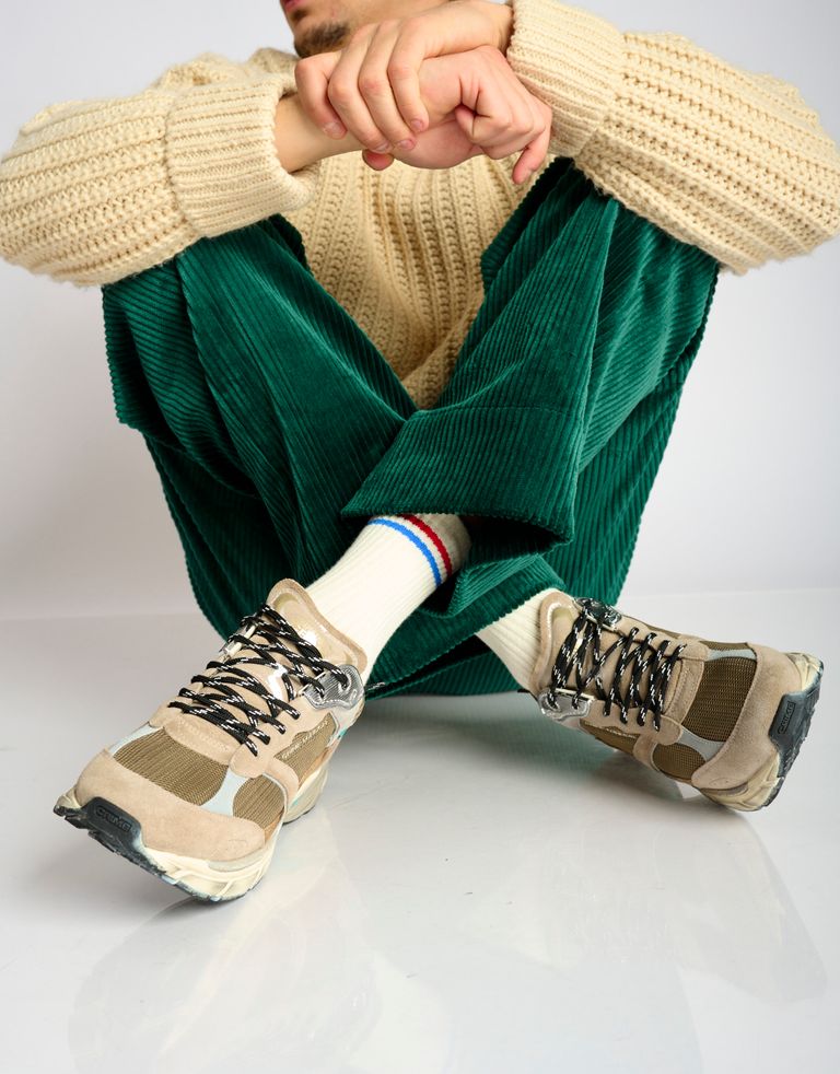 נעלי גברים - Crime London - סניקרס BARY - חום1