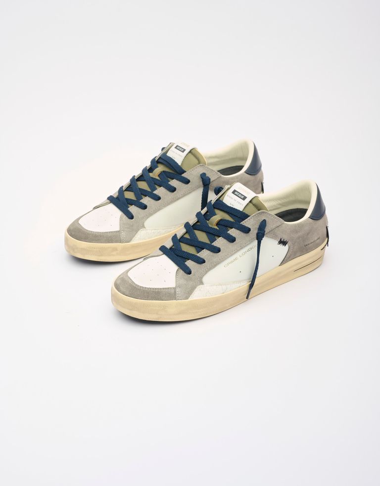 נעלי גברים - Crime London - סניקרס ALBIE - לבן   אפור2