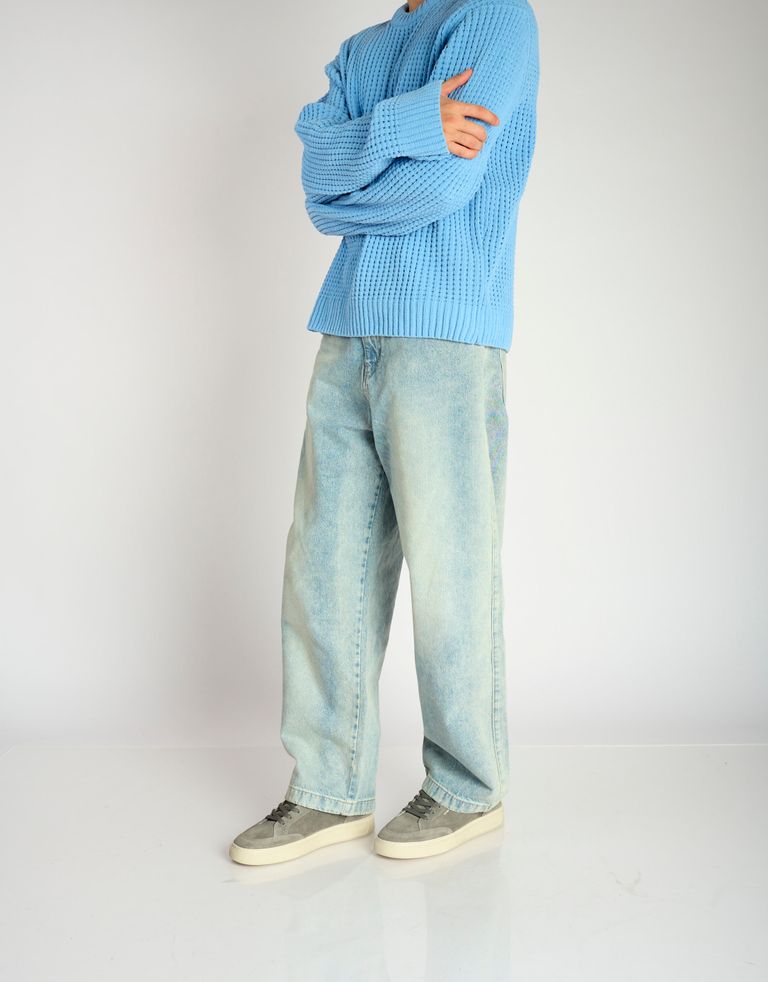 נעלי גברים - Crime London - סניקרס זמש BOB - אפור4