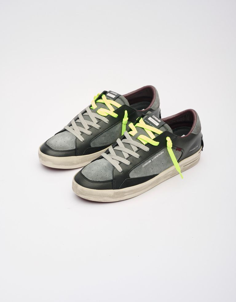 נעלי גברים - Crime London - סניקרס ALBIE - שחור אפור4