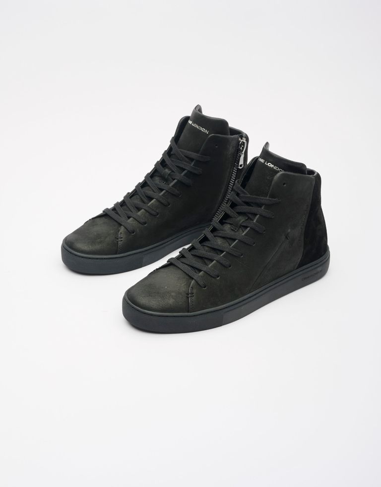 נעלי גברים - Crime London - סניקרס גבוהות KANE - שחור2