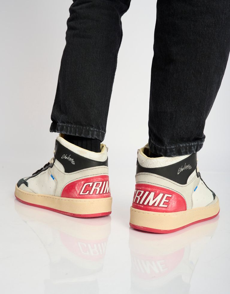 נעלי גברים - Crime London - סניקרס גבוהות LENNOX - לבן   שחור3