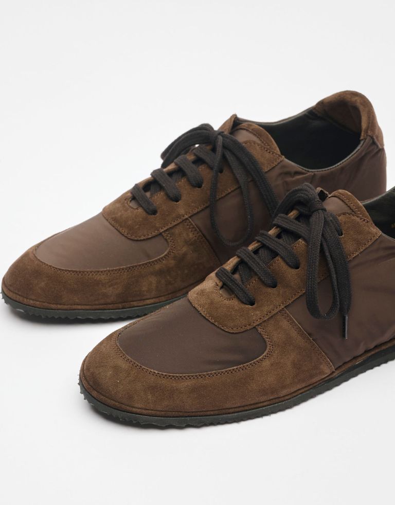 נעלי גברים - ELIA MAURIZI - סניקרס  DECIMO - חום כהה1