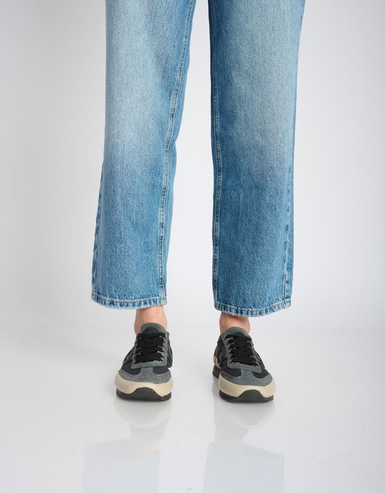 נעלי נשים - Aro - סניקרס JOANETA PLUS מבריק - אפור מבריק4