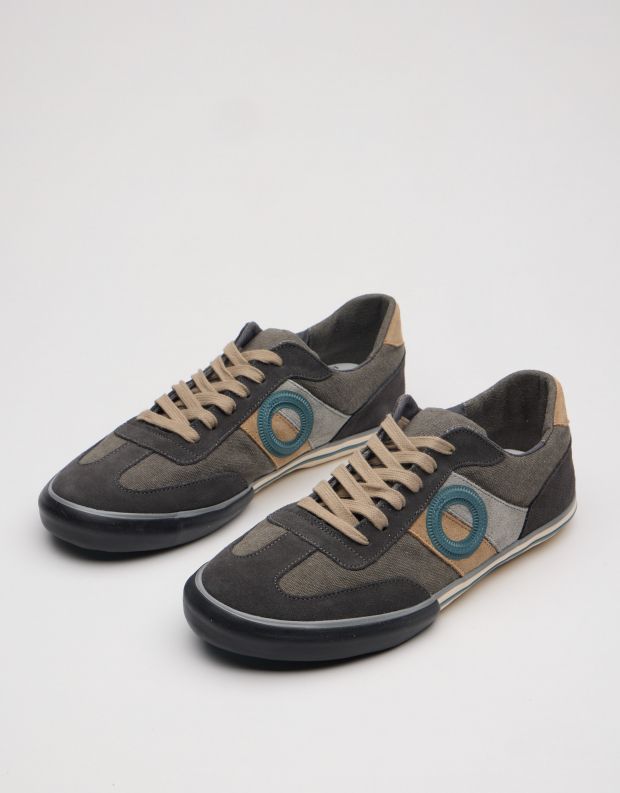 נעלי גברים - Aro - סניקרס POL - אפור כהה