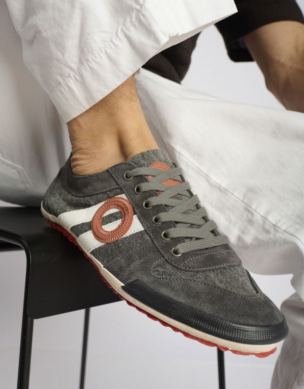 נעלי גברים - Aro - סניקרס IDO ג'ינס - אפור כהה