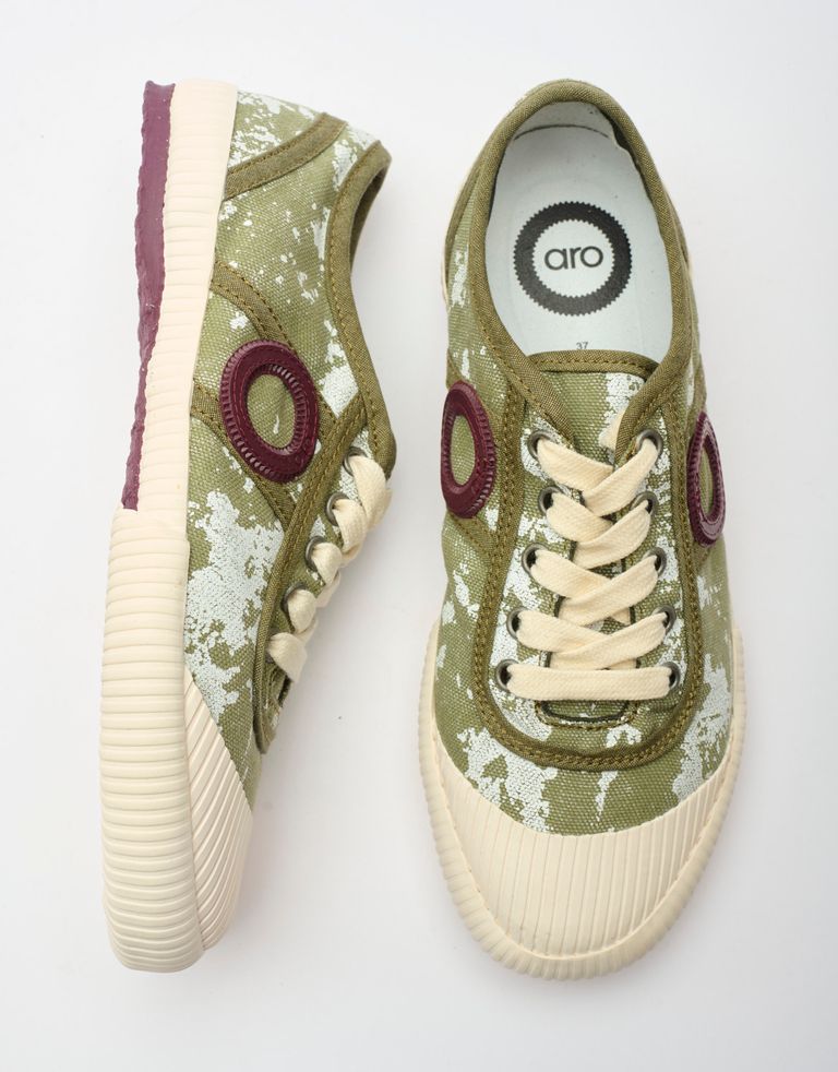 נעלי נשים - Aro - סניקרס בד CHARLIE C - חאקי2