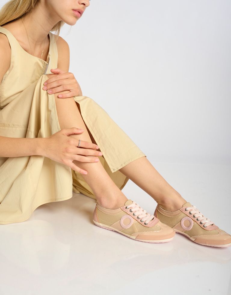 נעלי נשים - Aro - סניקרס לק  JOANETA - ורוד בהיר3