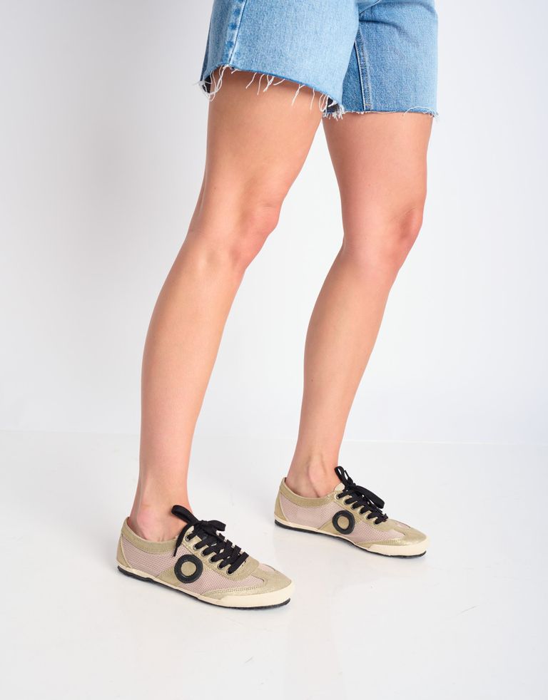 נעלי נשים - Aro - סניקרס JOANETA מבריקות - פלטינה4