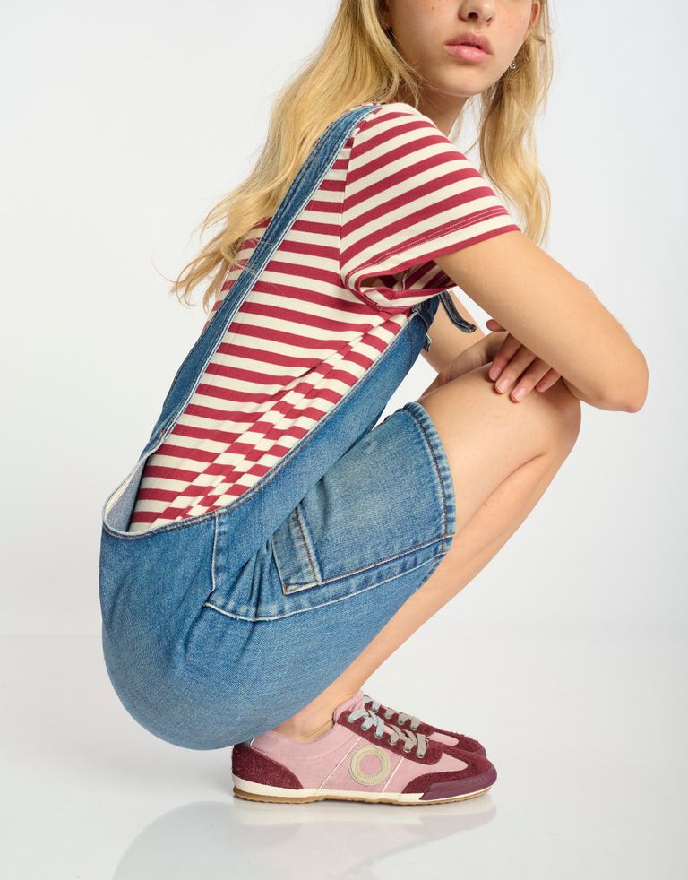 נעלי נשים - Aro - סניקרס בד MAY - סגול1