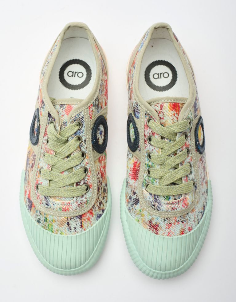 נעלי נשים - Aro - סניקרס צבעוניות CHARLIE C - מנטה3