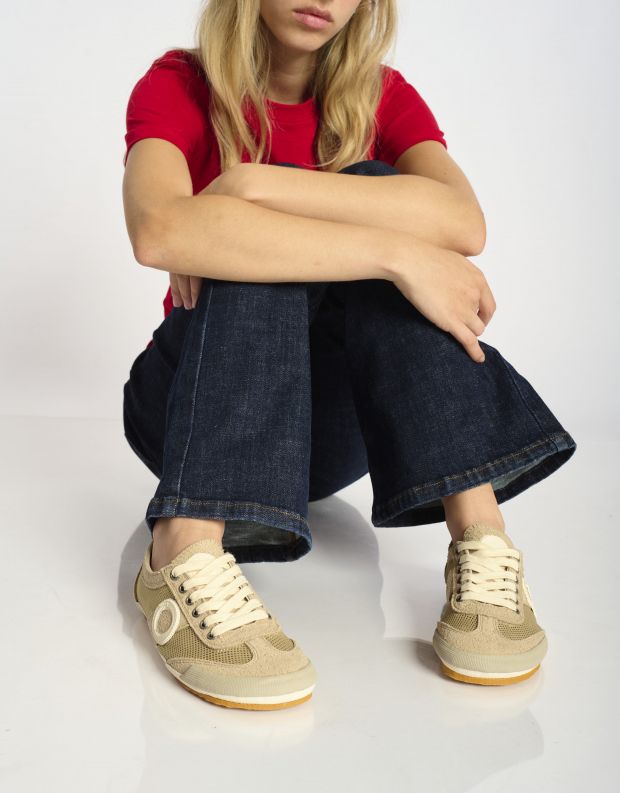 נעלי נשים - Aro - סניקרס JOANETA BAREFOOT K - חום בהיר