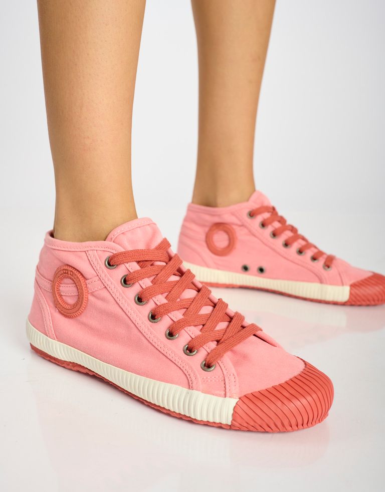 נעלי נשים - Aro - סניקרס בד גבוהות CHARLIE - ורוד3