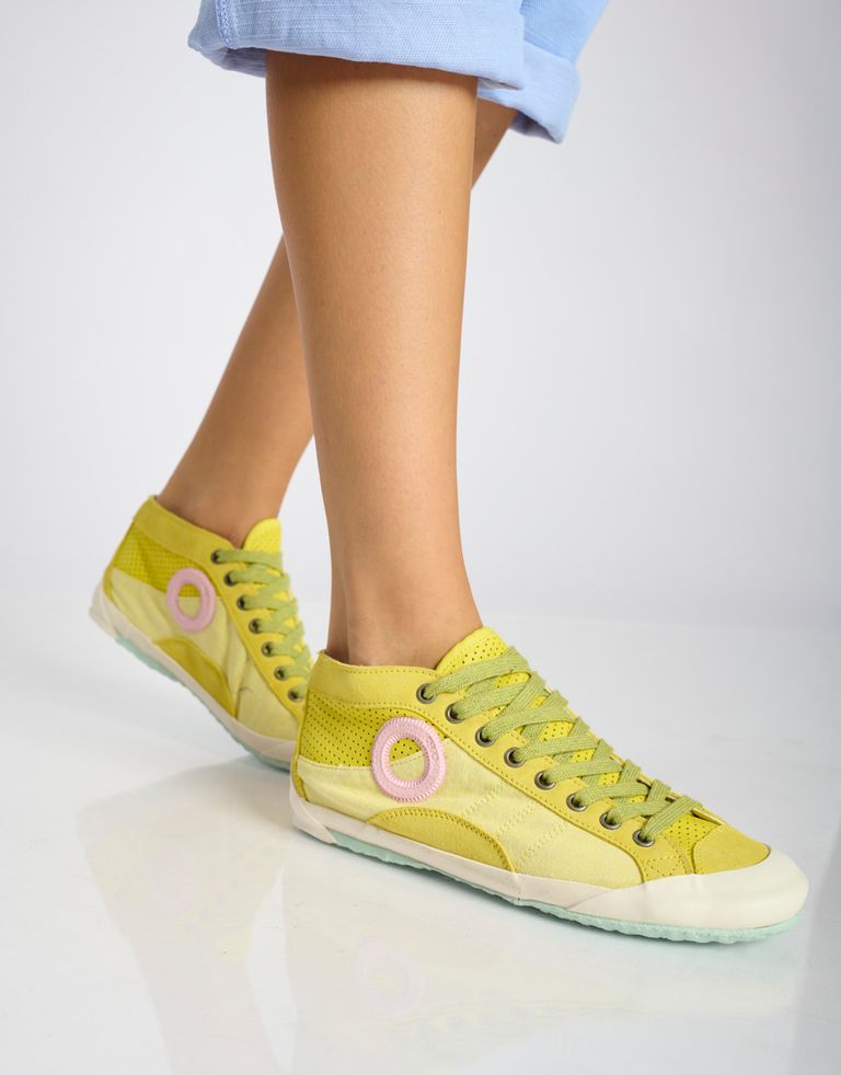 נעלי נשים - Aro - סניקרס גבוהות OANA - צהוב1