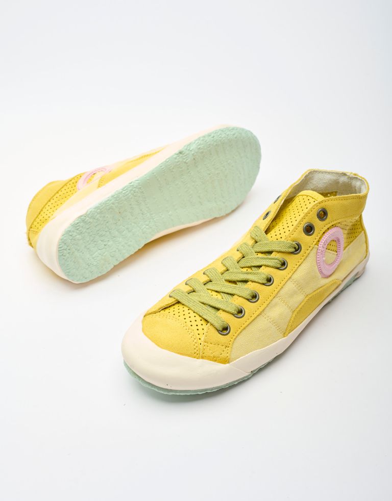נעלי נשים - Aro - סניקרס גבוהות OANA - צהוב2