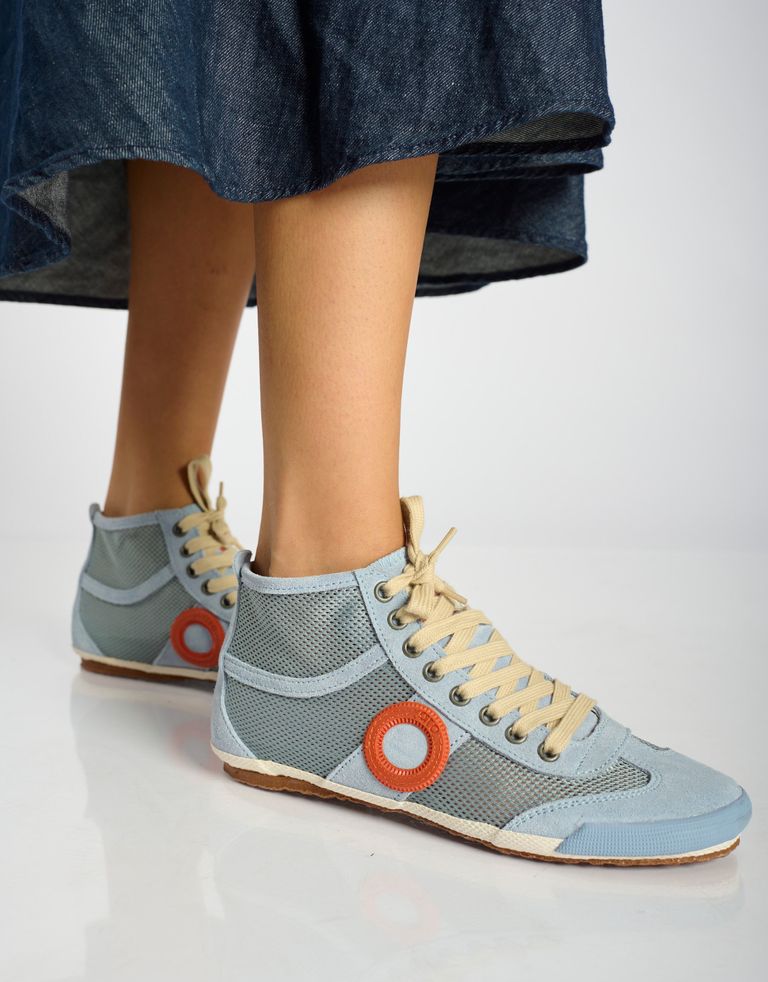 נעלי נשים - Aro - סניקרס גבוהות JOANETA - תכלת   אדום2