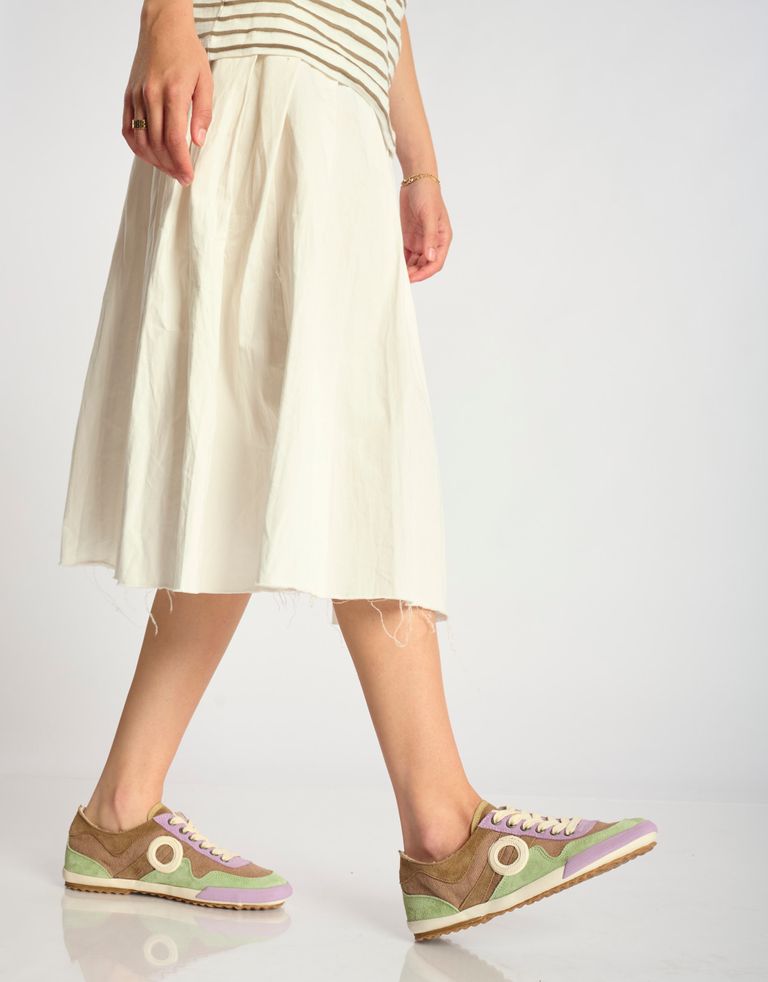 נעלי נשים - Aro - סניקרס משולבות IDO - חום   ירוק3