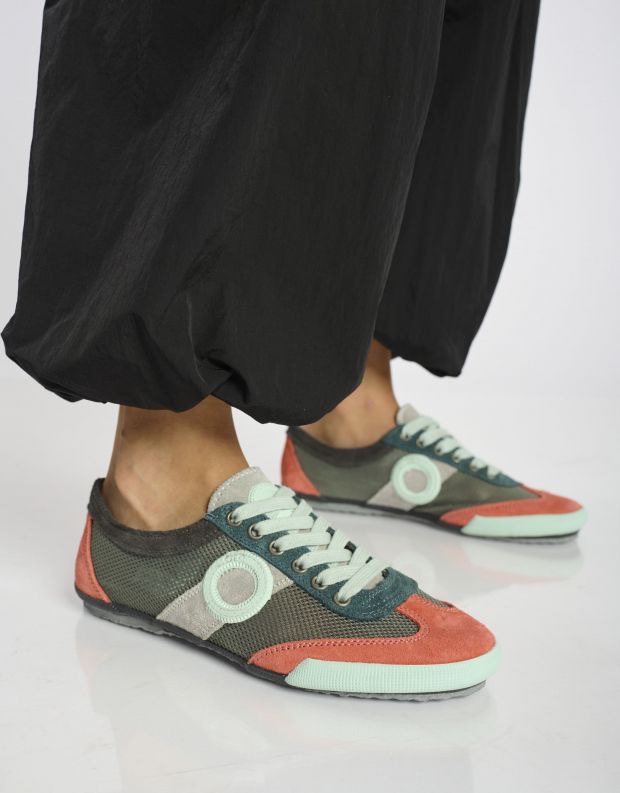 נעלי נשים - Aro - סניקרס משולבות JOANETA - אפור   ורוד