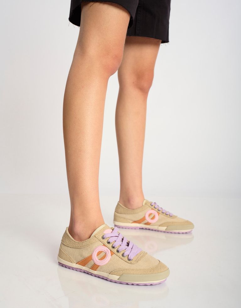 נעלי נשים - Aro - סניקרס בד IDO - בז'2